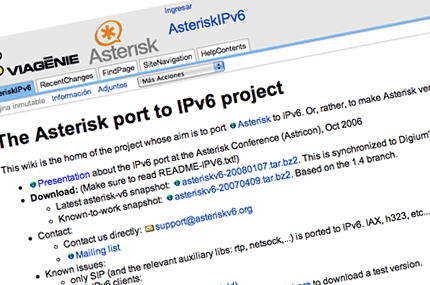 Asterisk IPv6