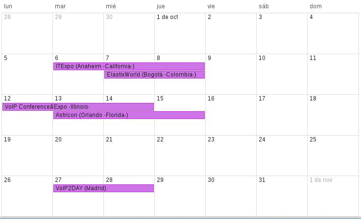 Octubre se consolida como el mes de los eventos VoIP